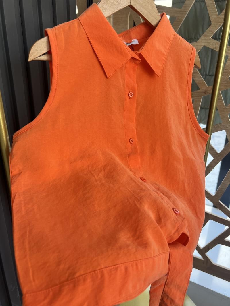 8-14 yaş aralığı anka turuncu gömlek