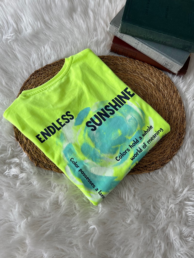 8-14 Yaş Aralığı Endless Tshirt Neon Yeşil