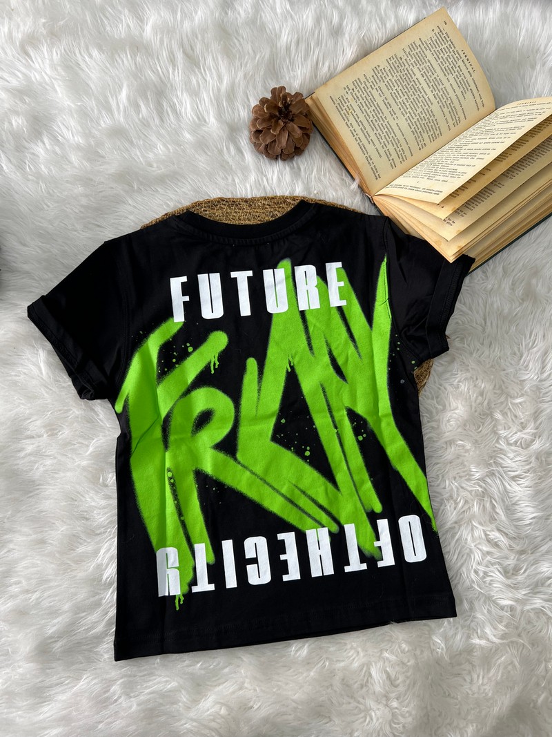 6-14 Yaş Future T-shirt Siyah