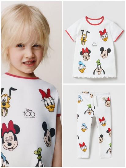 mickey mause beyaz fitilli taytlı takım