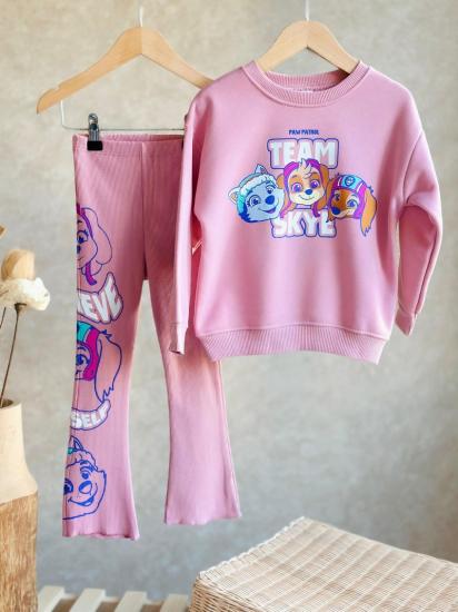 2-8 Yaş Aralığı Paw Patrol Sweatshirt Ve Fitilli Taytlı Takım