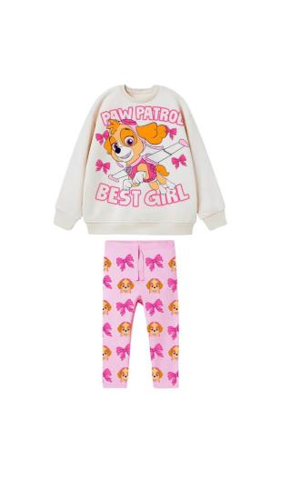 2-8 Yaş Aralığı Paw Patrol Best Girl Sweatshirt Ve Fitilli Taytlı Takım