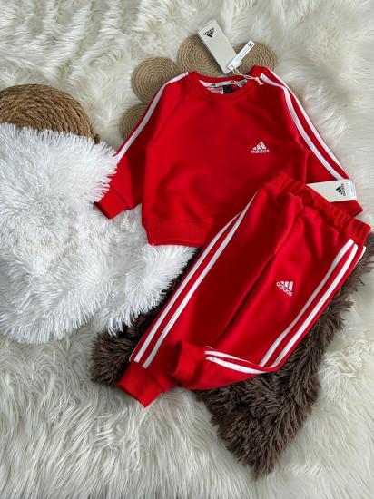 1-6 yaş aralığı adidas yazı detaylı takım kırmızı